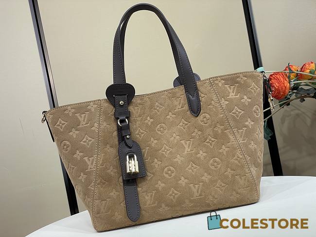 Colestore Louis Vuitton All In One Beige Trench Embossed calfskin suede leather 40 x 22 x 15 cm - 1