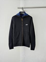 Colestore Louis Vuitton Fall-Winter 2026 Double Face Knitted Reversible Blouson Black Navy - 6
