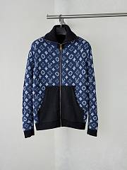 Colestore Louis Vuitton Fall-Winter 2026 Double Face Knitted Reversible Blouson Black Navy - 3