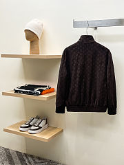 Colestore Louis Vuitton Monogram Embossed Tracksuit Jacket Coffee Bean - 6