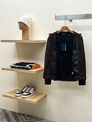 Colestore Louis Vuitton Monogram Embossed Tracksuit Jacket Coffee Bean - 5