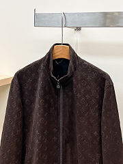 Colestore Louis Vuitton Monogram Embossed Tracksuit Jacket Coffee Bean - 4