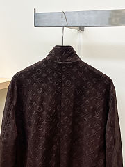 Colestore Louis Vuitton Monogram Embossed Tracksuit Jacket Coffee Bean - 3