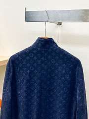 	 Colestore Louis Vuitton Monogram Embossed Tracksuit Jacket Indigo - 5