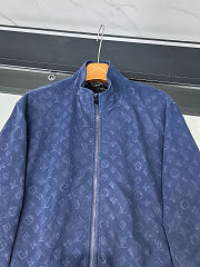 	 Colestore Louis Vuitton Monogram Embossed Tracksuit Jacket Indigo - 3