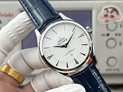 Colestore Omega Constellation Observatory Watch 39.4 mm dark blue leather strap - 4