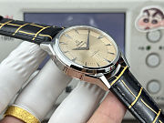 Colestore Omega Constellation Observatory Watch 39.4 mm  dark grey leather strap with golden scalelines - 5