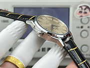 Colestore Omega Constellation Observatory Watch 39.4 mm  dark grey leather strap with golden scalelines - 2