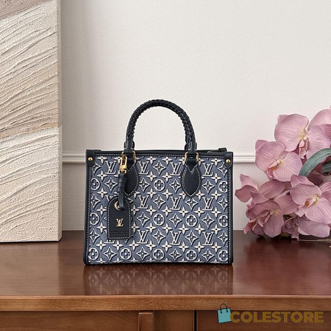 Colestore  Louis Vuitton OnTheGo PM Monogram Emblème/Monogram Bleu Blue 25 x 19 x 11.5 cm - 1