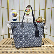 Colestore Louis Vuitton Flight Mode Neverfull MM Tote Bag Monogram Emblème/Monogram Bleu Blue 47 x 28 x 14 cm - 5