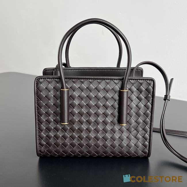 Colestore Bottega Veneta Baby Barbara Tote Brown 21.5x15x12cm - 1