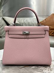 Colestore Hermes Kelly 25 Rose Sakura (3Q Light Pink) Togo leather palladium hardware  - 1