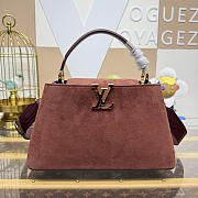 Colestore Louis Vuitton Capucines MM Souple Bag Espresso Suede leather 33 x 24 x 12 cm - 1