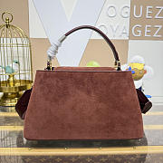 Colestore Louis Vuitton Capucines MM Souple Bag Espresso Suede leather 33 x 24 x 12 cm - 3