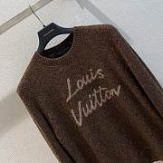 Colestore Louis Vuitton Flight Mode Cursive Signature Pullover Dark Brown - 2