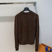 Colestore Louis Vuitton Flight Mode Cursive Signature Pullover Dark Brown - 3