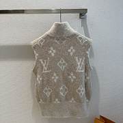 Colestore Louis Vuitton Flight Mode Brushed Monogram Zip-Up Gilet Galet Gray - 5