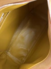 Colestore Loewe Small Featherlight Puzzle bag in suede Ochre 24 x 16.5 x 10.5 cm - 3