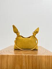 Colestore Loewe Mini Scarf bag in suede Ochre 24.5 x 14.5 x 6 cm - 6