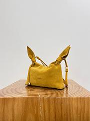 Colestore Loewe Mini Scarf bag in suede Ochre 24.5 x 14.5 x 6 cm - 5