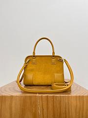 	 Colestore Loewe Small Amazona 180 bag in Suede Ochre 24.5 x 18.5 x 10 cm - 5
