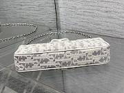 Colestore Dior Promenade Pouch with Chain Latte and Gray Dior Oblique Jacquard 22 x 11.5 x 4.5cm - 3
