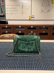 Colestore Chanel Fall Winter 2026 Mini Flap Bag   Suede Calfskin & Gold-Tone Metal Dark Green  13 x 20 x 6cm - 4