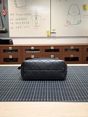 Colestore Chanel Fall Winter 2026 Small Shopping Bag   Suede Calfskin, Shiny Lambskin & Gold-Tone Metal  Burgundy & Black  24 x 36 x 14cm - 4
