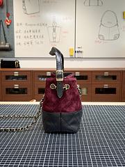 Colestore Chanel Fall Winter 2026 Small Shopping Bag   Suede Calfskin, Shiny Lambskin & Gold-Tone Metal  Burgundy & Black  24 x 36 x 14cm - 3