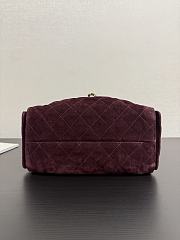 Colestore Chanel Fall Winter 2026 CHANEL 25 Small Handbag   Suede Calfskin & Gold-Tone Metal  Burgundy  30 x 26 x 14cm - 2