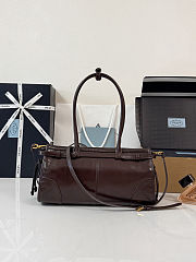 Colestore Prada Bonnie medium leather handbag Dark Brown 32 x 15.5 x 12cm - 5