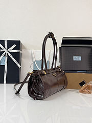 Colestore Prada Bonnie medium leather handbag Dark Brown 32 x 15.5 x 12cm - 3