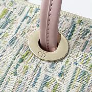 Colestore Dior Small Dior Promenade Shopping Bag Multicolor Dior Oblique Pastel Jacquard 27 x 20 x 12.5 cm - 4
