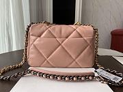 Colestore Chanel Blush Pink Quilted Lambskin Chanel 19 Flap Aged Gold and Ruthenium Hardware 26x16x9cm  - 6
