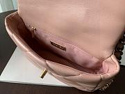Colestore Chanel Blush Pink Quilted Lambskin Chanel 19 Flap Aged Gold and Ruthenium Hardware 26x16x9cm  - 4