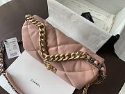Colestore Chanel Blush Pink Quilted Lambskin Chanel 19 Flap Aged Gold and Ruthenium Hardware 26x16x9cm  - 2