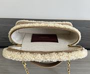 Colestore Chanel  Fall Winter 2026 Pre-Collection  Vanity with Chain   Shearling Sheepskin & Gold-Tone Metal  Beige  12 x 25 x 5cm - 4