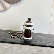 Colestore Chanel  Fall Winter 2026 Pre-Collection  Vanity with Chain  Aged Calfskin, Ecru Shearling & Gold-Tone Metal  Dark Brown 12 x 25 x 5cm - 6