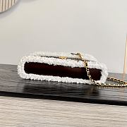Colestore Chanel  Fall Winter 2026 Pre-Collection  Vanity with Chain  Aged Calfskin, Ecru Shearling & Gold-Tone Metal  Dark Brown 12 x 25 x 5cm - 4