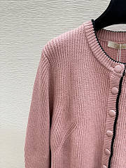 Colestore Chloé Generous Logo Cardigan in Wool & Cashmere Knit misty mauve - 5