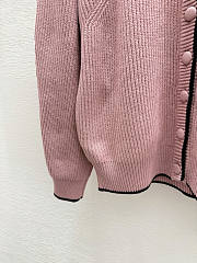 Colestore Chloé Generous Logo Cardigan in Wool & Cashmere Knit misty mauve - 3