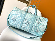 Colestore Louis Vuitton LV Aquagarden Keepall Bandoulière 50 Crystal Blue 50 x 29 x 23 cm - 4