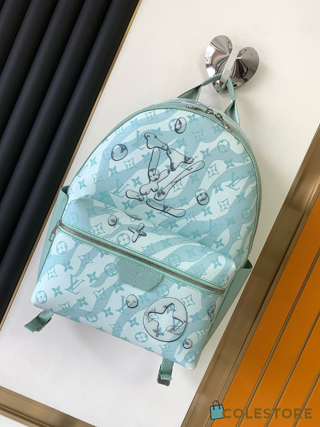 	 Colestore Louis Vuitton LV Aquagarden Discovery Backpack PM Crystal Blue 29x38x20cm - 1