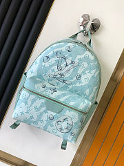 	 Colestore Louis Vuitton LV Aquagarden Discovery Backpack PM Crystal Blue 29x38x20cm - 1