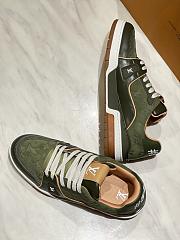 Colestore Louis Vuitton LV Trainer Sneaker Green Suede calf leather/Plain calf leather - 4