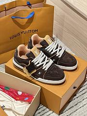 Colestore Louis Vuitton LV Trainer Sneaker Brown Suede calf leather/Plain calf leather - 1