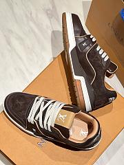 Colestore Louis Vuitton LV Trainer Sneaker Brown Suede calf leather/Plain calf leather - 6