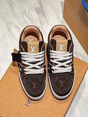 Colestore Louis Vuitton LV Trainer Sneaker Brown Suede calf leather/Plain calf leather - 3