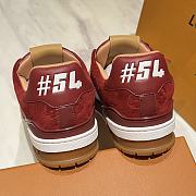Colestore Louis Vuitton LV Trainer Sneaker Bordeaux Red Suede calf leather/Plain calf leather - 5