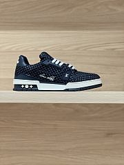 Colestore Louis Vuitton LV Trainer Sneaker Navy Blue Nanogram denim - 1